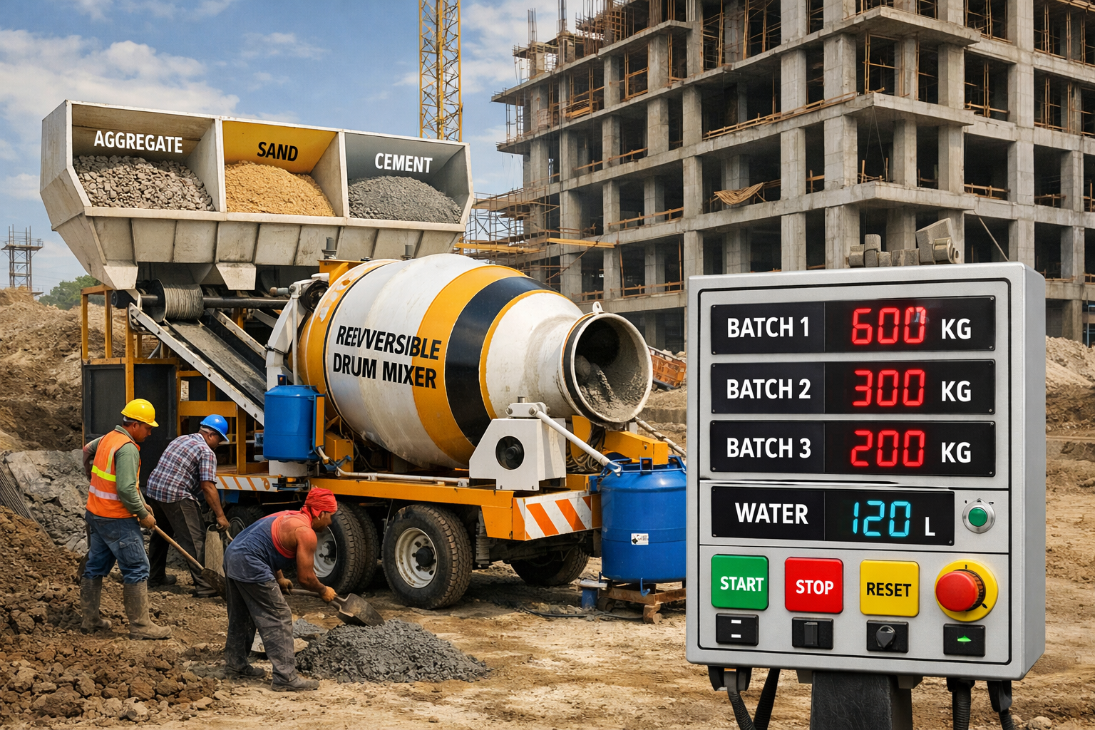 Auto Batch Controller for Reversible Mixers and Concrete Batching ...